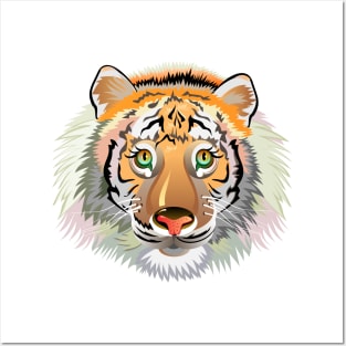 Head of tiger Posters and Art